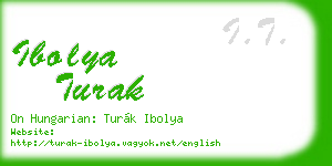 ibolya turak business card