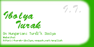 ibolya turak business card